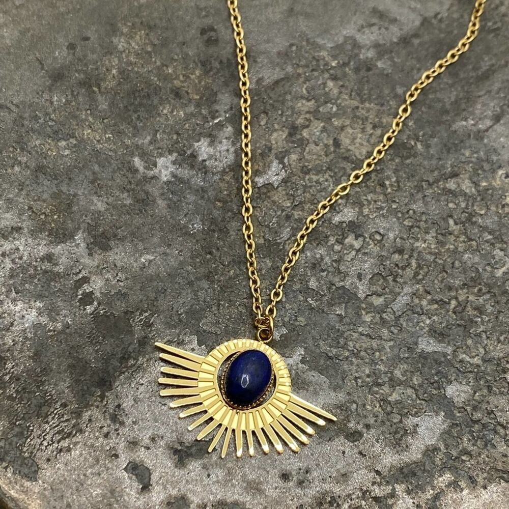 NEW Starry Blue Night Lapis Necklace - Picture 6 of 15